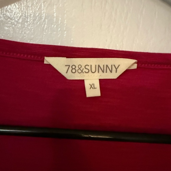 Women's Raspberry Drape Blouse - Picture 3 of 4